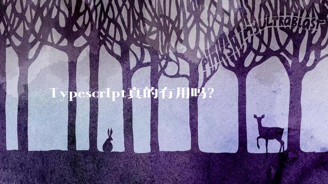 Typescript真的有用吗？