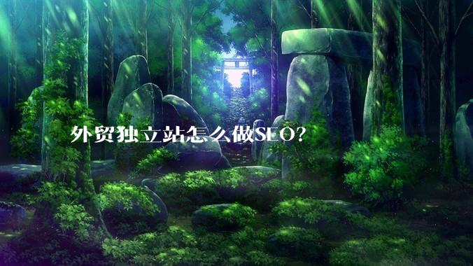 外贸独立站怎么做SEO？