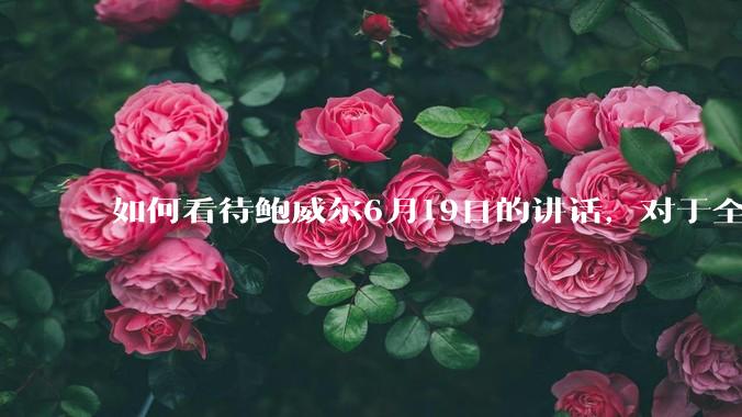 如何看待鲍威尔6月19日的讲话，对于全球经济有何影响？