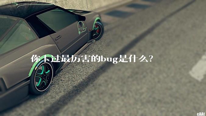 你卡过最厉害的bug是什么？