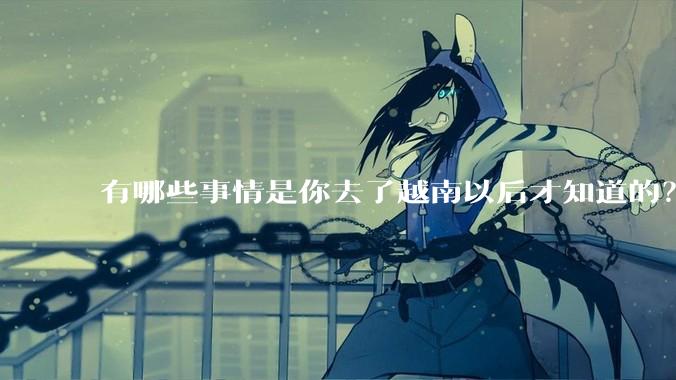 有哪些事情是你去了越南以后才知道的？